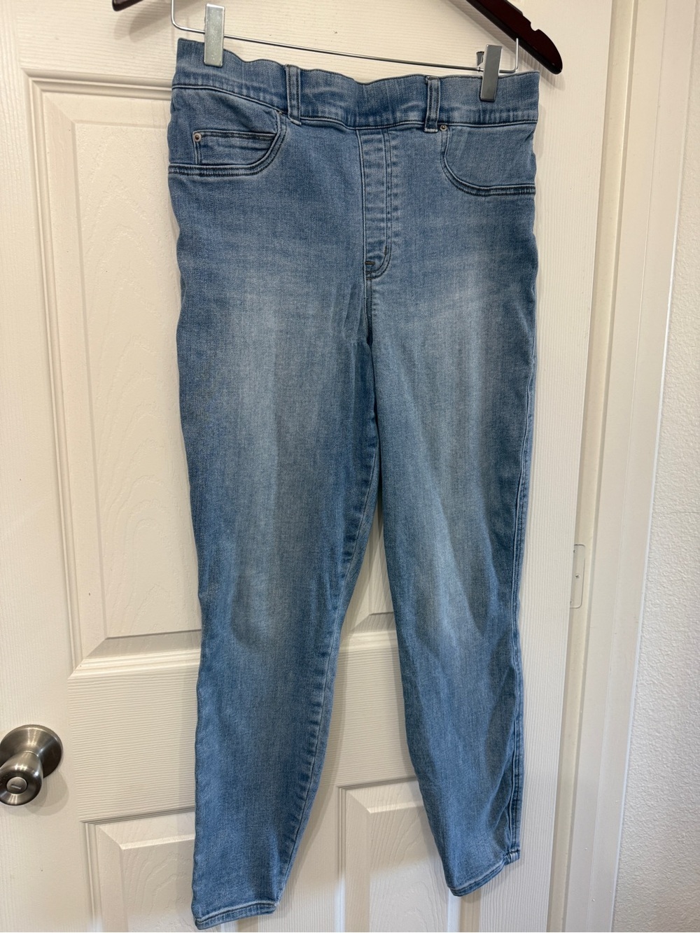 SPANX Light Blue Pull-On Jeggings